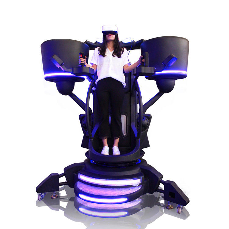 2000W VR Flight Simulator Games Fiber Glass With Metal Cool Flying Design
